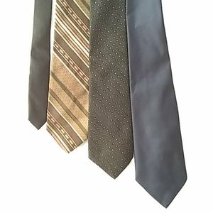 4 tie lot of unbranded neckties (fc103-2)